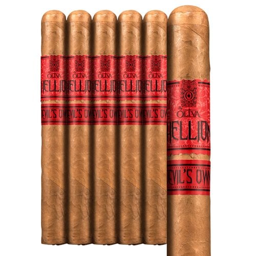 Hellion By Oliva Devil's Own Churchill Connecticut 5 Pack Cigars
