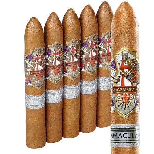 Ave Maria Immaculata Belicoso Connecticut (6.0"x54) Pack of 5