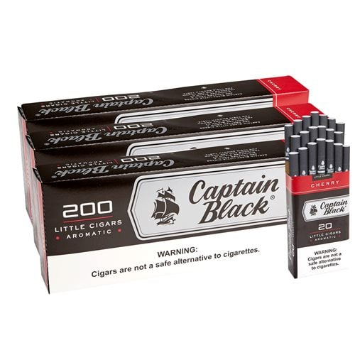 Captain Black Sweets Natural Filtered Cherry 3-Fer (Cigarillos) (3.8"x20) Pack of 600