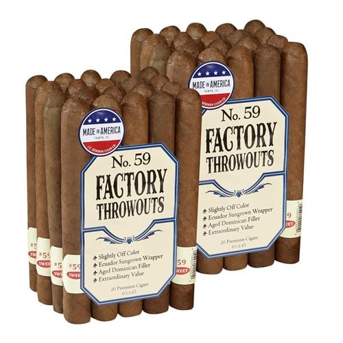 Factory Throwouts No.59 Sun Grown Lonsdale 2-Fer Cigars
