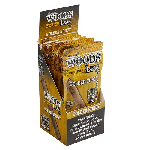 Good Times Sweet Woods Sweet Woods Cheroots - Golden Honey (Cigarillos) (4.2"x30) Box of 30
