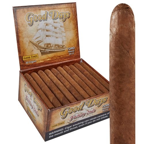 Good Days Factory 2nds Natural Toro (6.0"x50) Box of 50