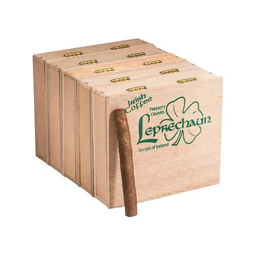 Leprechaun Mini Cigarillo Irish Coffee (Cigarillos) (3.1"x23) Box of 100