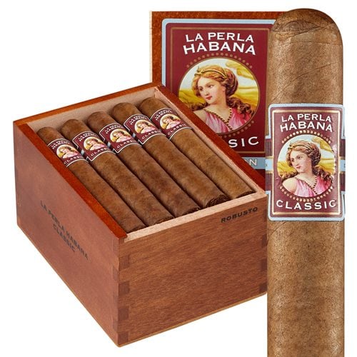 La Perla Habana Classic Cameroon Robusto Box of 20 Cigars