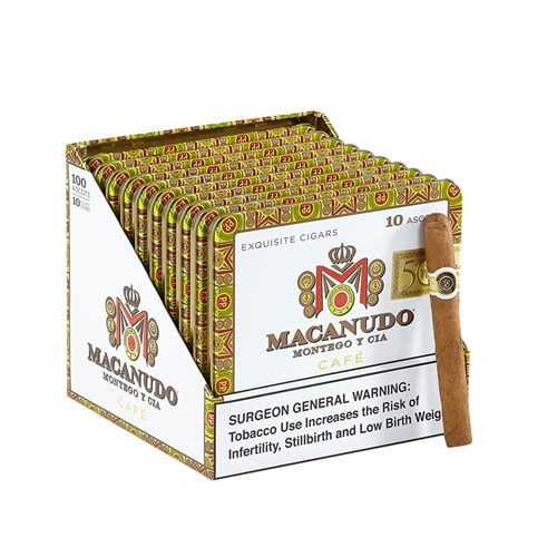Macanudo Cafe Ascot Cigarillos Connecticut (4.2"x32) PACK (100)