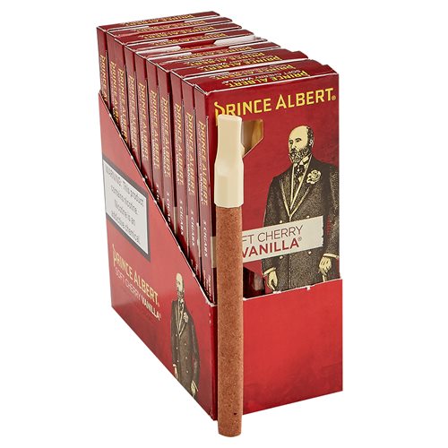 Prince Albert Cigars Cherry Vanilla Natural Cigarillo Cherry/Vanilla (Cigarillos) (5.0"x30) PACK (50)