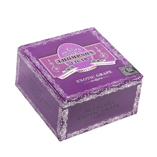 Thompson Brittany Exotic Panetela Connecticut Grape (Lancero/Panatela) (5.5"x38) Box of 50