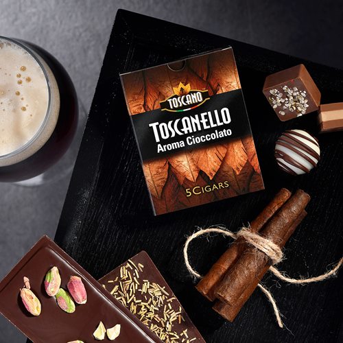 Toscanello Cheroot Chocolate (Cigarillos) (3.0"x38) PACK (5)