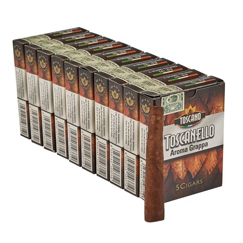 Toscanello Cheroots Grappa (Cigarillos) (3.0"x38) Pack of 50