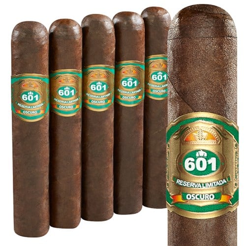 601 Green Label Tronco Oscuro (Robusto) (5.0"x52) Pack of 5