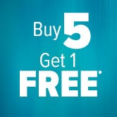 Buy 5 Get 1 FREE