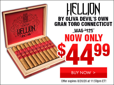 Hellion By Oliva Devil's Own Gran Toro Connecticut NOW: $44.99