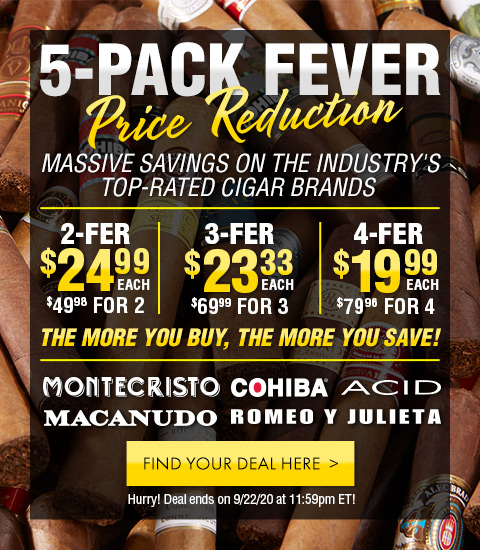 5-Pack Fever Price Reduction IS BACK!