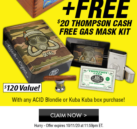 Free $20 Thompson Cash + Free Gas Mask Kit 