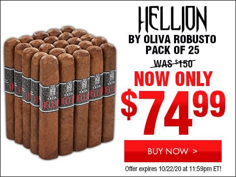 Hellion By Oliva Robusto Pack of 25 -  NOW: $74.99