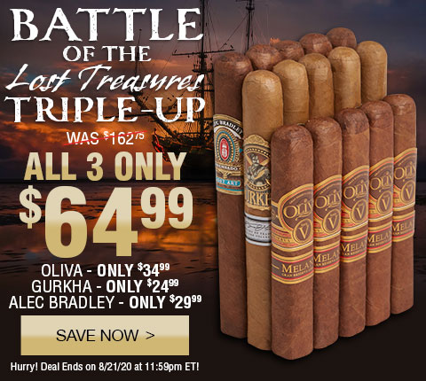 SAMPLER SATURDAY:Battle Of The Lost Treasures Triple-Up Only $64.99