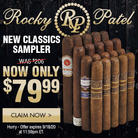 SAMPLER SATURDAY:  Rocky Patel New Classics Sampler NOW: $79.99