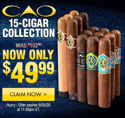 SAMPLER SATURDAY: CAO 15-Cigar Collection NOW: $49.99