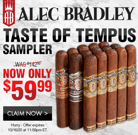 SAMPLER SATURDAY: Alec Bradley Taste of Tempus Sampler - NOW: $59.99