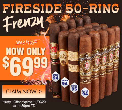 SAMPLER SATURDAY: Fireside 50-Ring Frenzy - NOW: $59.99