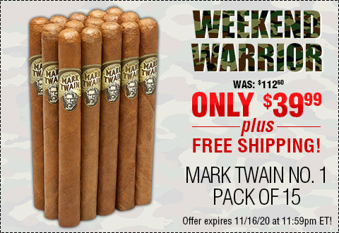Weekend Warrior: Mark Twain No. 1 Pack of 15 - NOW: $39.99