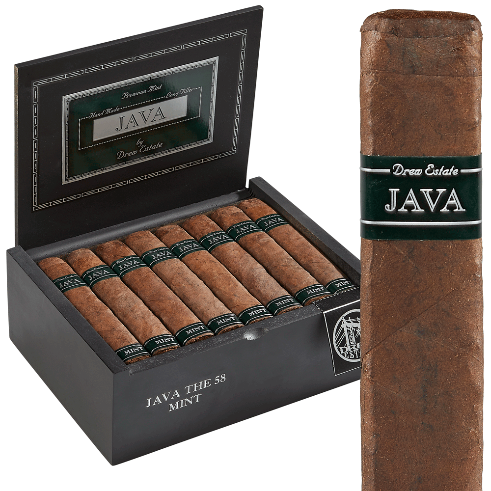 Java Mint By Drew Estate The '58' Robusto Grande Maduro Box of 24 ...