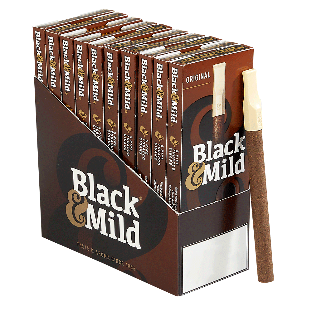 Black & Mild Plastic Tip Cigars - Original - Thompson Cigar