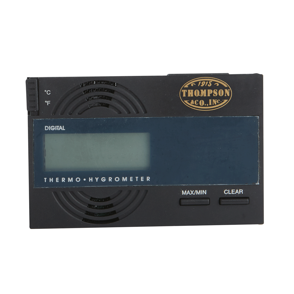 Essential Values Round Digital Cigar Hygrometer for Humidors