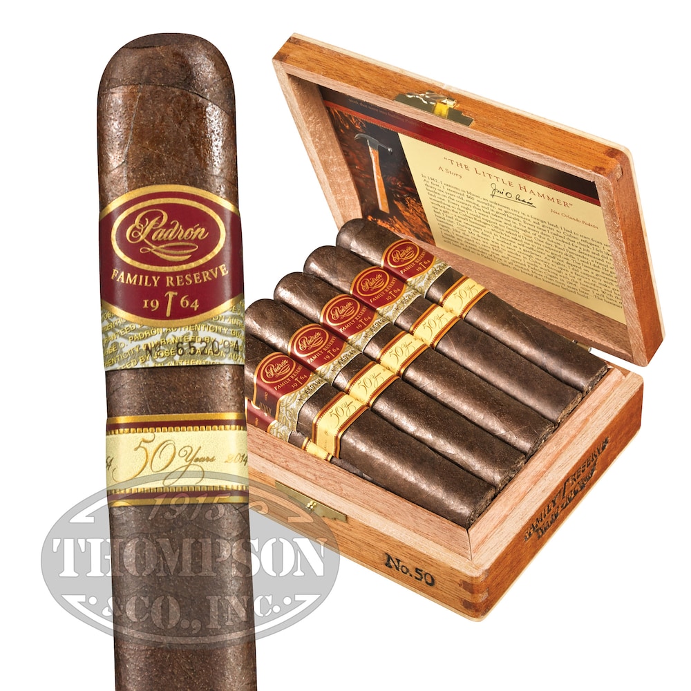 No Cigars 50 Years Empty Cigar Box Padron Family Reserve 