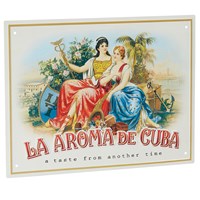 La Aroma de Cuba Metal Sign 