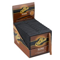Al Capone Slims Natural Mini Cigarillo Rum (Cigarillos) (3.5"x20) PACK (100)