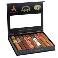 Iconic Montecristo, Romeo y Julieta, And H Upmann 9 Cigar Sampler  BOX (9)