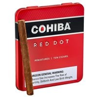 Cohiba Red Dot Miniatures Cameroon (Cigarillos) (3.7"x24) Pack of 10