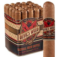 Devil's Weed Natural Brew Coffee Robusto Habano (5.0"x50) PACK (25)