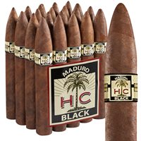 HC Series Black Maduro Belicoso (6.0"x52) Pack of 20