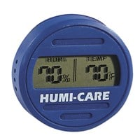 HUMI-CARE Blue Round Digital Hygrometer 