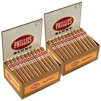 Phillies Blunt Natural Petite Corona 2-Fer (Perfecto) (4.9"x41) Box of 110