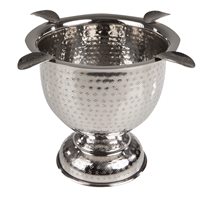 Stinky Tall Hammered Stainless Steel Cigar Ashtray  Stainless Steel - Hammered