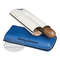Tommy Bahama Regatta Collection Blue 2-Finger Cigar Case Travel Cases