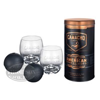 Cambold Barrel Can With Glass And Cigars