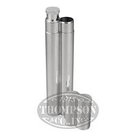 Stainless Steel Flask And Cigar Tube Travel Cases