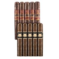 Double Down 90 Rated 10 Maduro Sampler Rocky Patel VS Crowned Heads  SAMPLER (10)