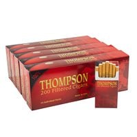Thompson Filtered Cigars Hard Pack 5-Fer Natural Vanilla (3.5"x18) PACK 1000