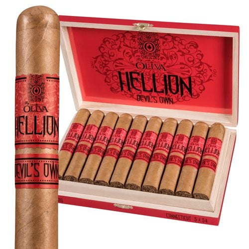 Hellion By Oliva Devil's Own Robusto Connecticut (5.0"x54) Box of 10
