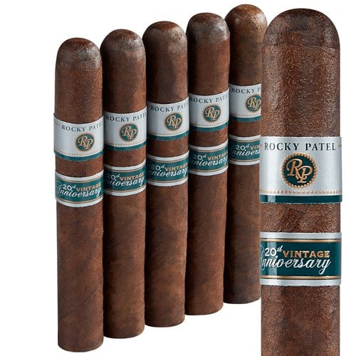 Rocky Patel Vintage 20th Anniversary (Robusto) (5.0"x52) Pack of 5