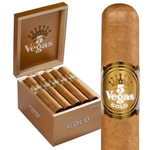 5 Vegas Gold Robusto Connecticut (5.0"x50) Box of 20