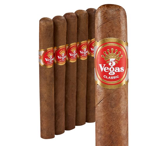 5 Vegas Classic Corona Sumatra (5.5"x44) Pack of 5