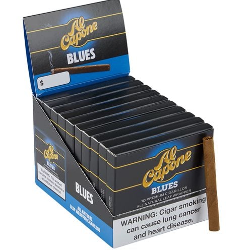 Al Capone Cigarillos Natural Blues (3.5"x20) Pack of 100