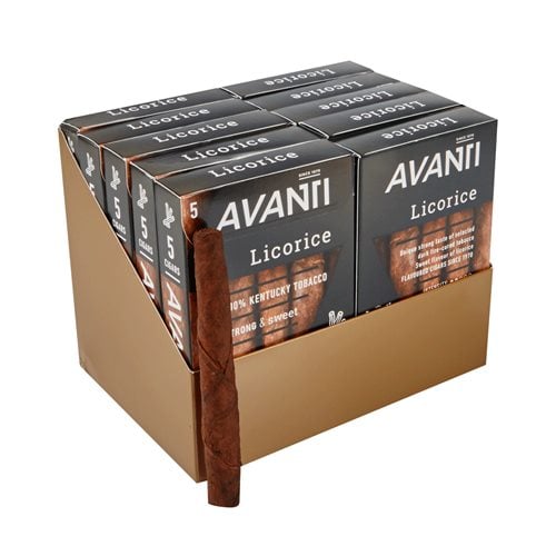 Avanti Licorice Maduro Cigarillo (Cigarillos) (4.5"x34) Pack of 50