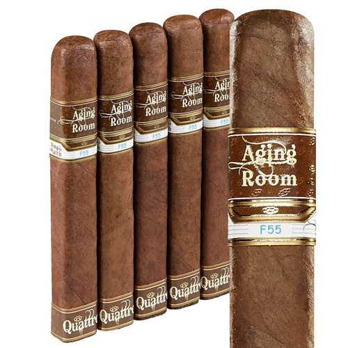 Aging Room Quattro F55 Vibrato Box Pressed Sumatra Toro Cigars
